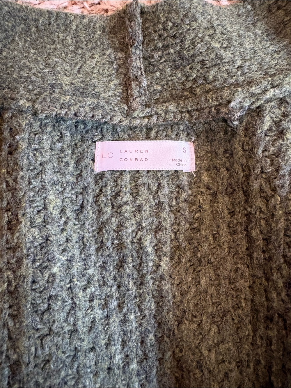 LC Lauren Conrad Cabled Sweater Cardigan Womens size Small NWT!! - Picture 4 of 6